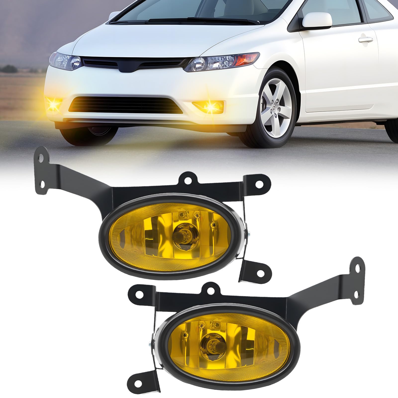 Fog Lights Compatible with 1999-2002 Chevy Silverado 1500 2500/2001 2002 Silverado 1500HD 2500HD 3500/2000-2006 Tahoe Suburban 1500 2500(Clear Lens) — view 14