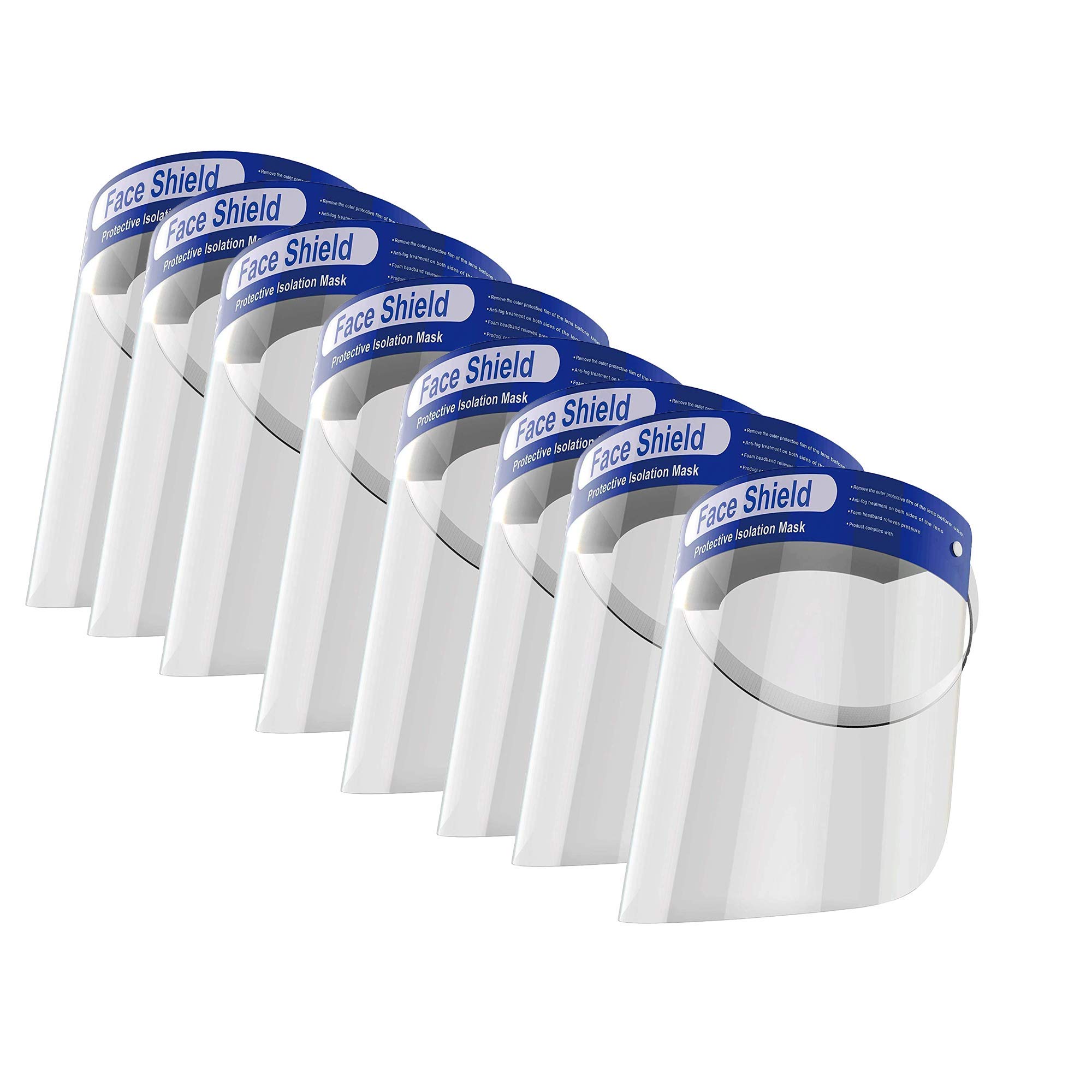 Xtore Full Face Transparent Breathable Face shield - Pack of 8 (B089T6527X) Amazon Price History, Amazon Price Tracker