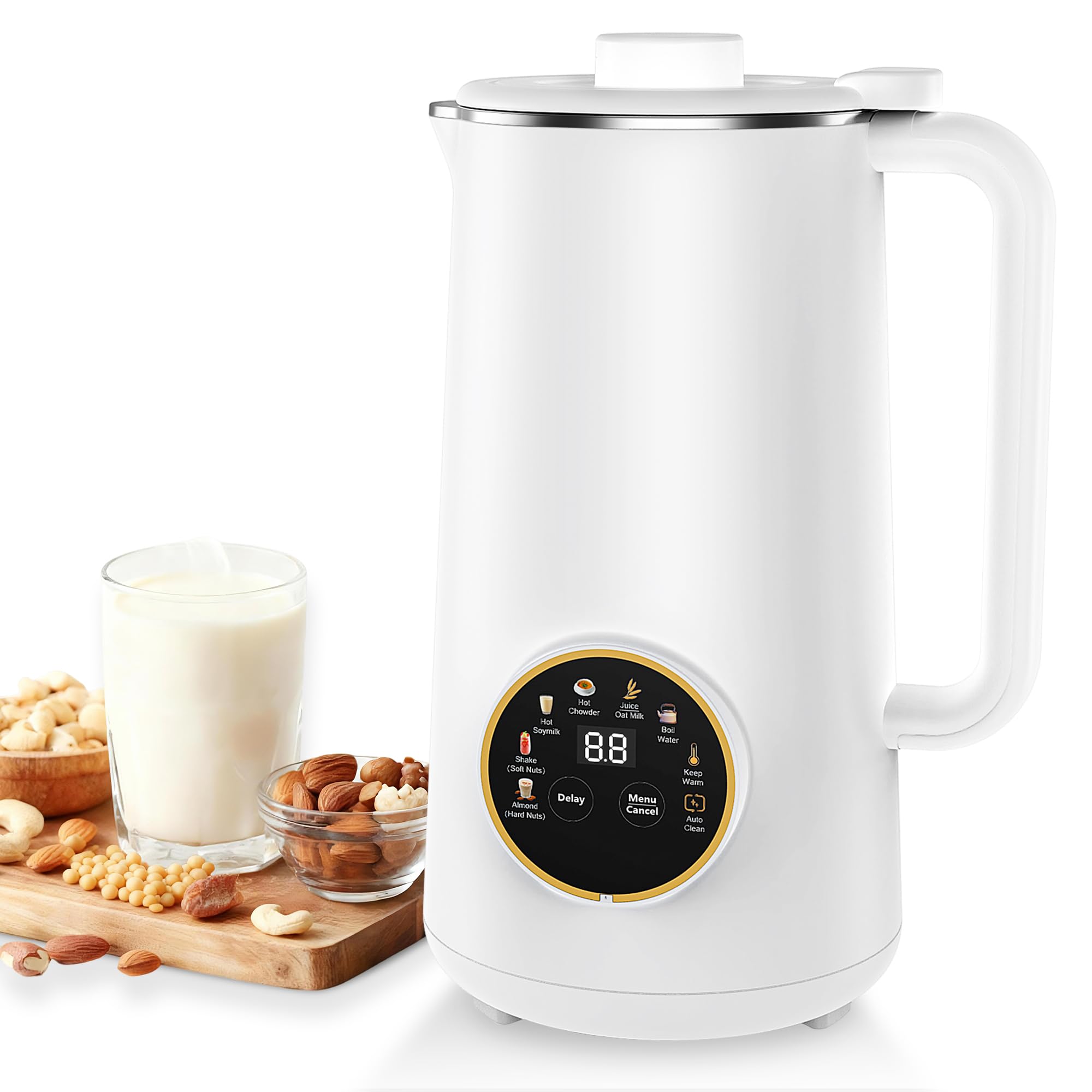 34oz Nut Milk Maker, 10 in 1 Automatic Nut Milk Maker Blue