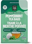 FGO Organic Red Raspberry Leaf Tea, 100 Count, Eco-Conscious Tea Bags, Resealable Bag, Packaging May Vary (Pack of 1)