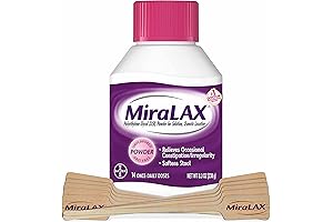 MiraLAX Gentle Constipation Relief Laxative Powder with Stirrer