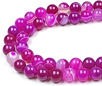 Vista 8 de MJDCB Cuentas de piedra natural de jade zafiro redondas sueltas para hacer joyas DIY Pulsera Collar (8mm)