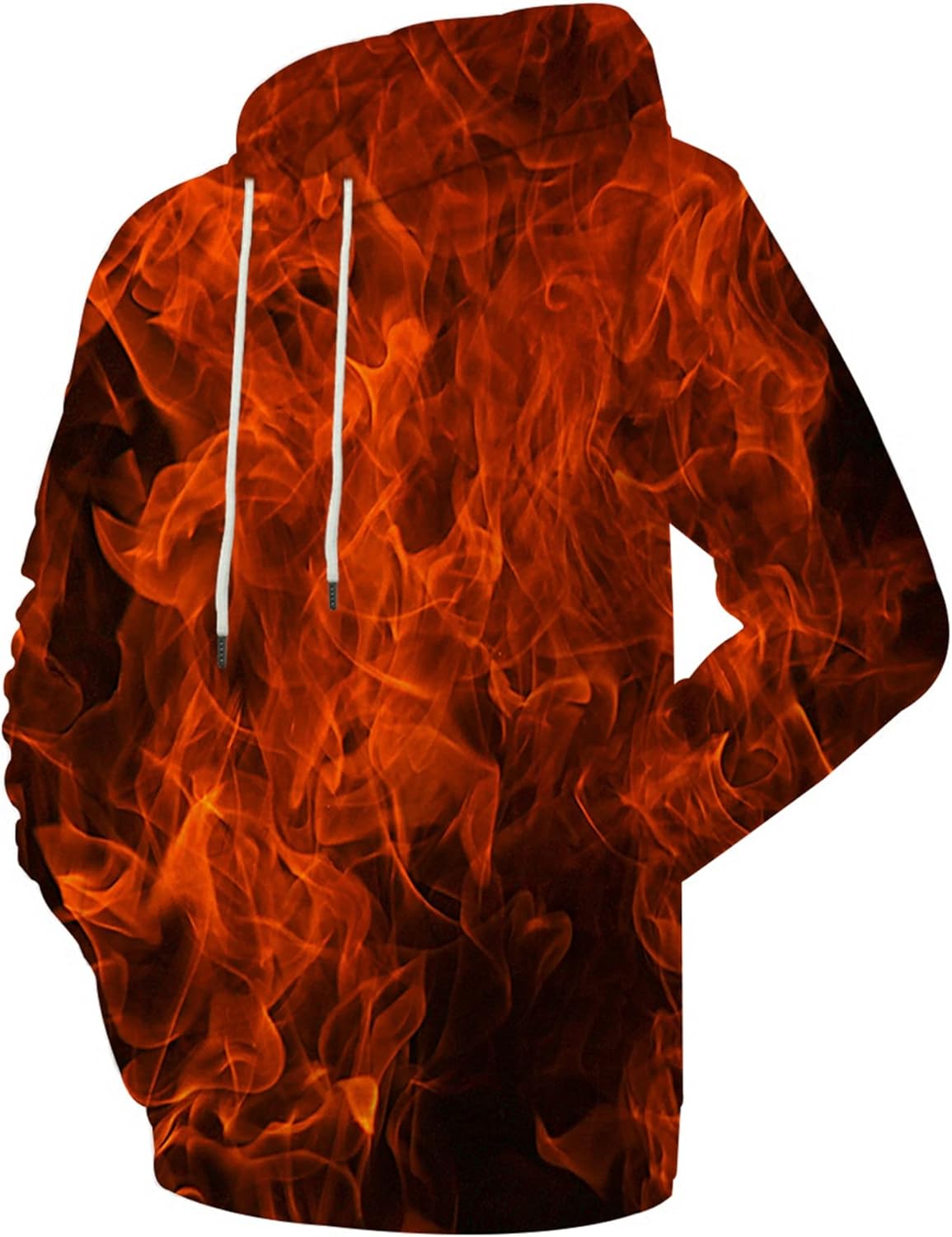 Unisex Realistic 3D Print Galaxy Pullover Hooded Sweatshirt Hoodies with Big Pockets - Image 5