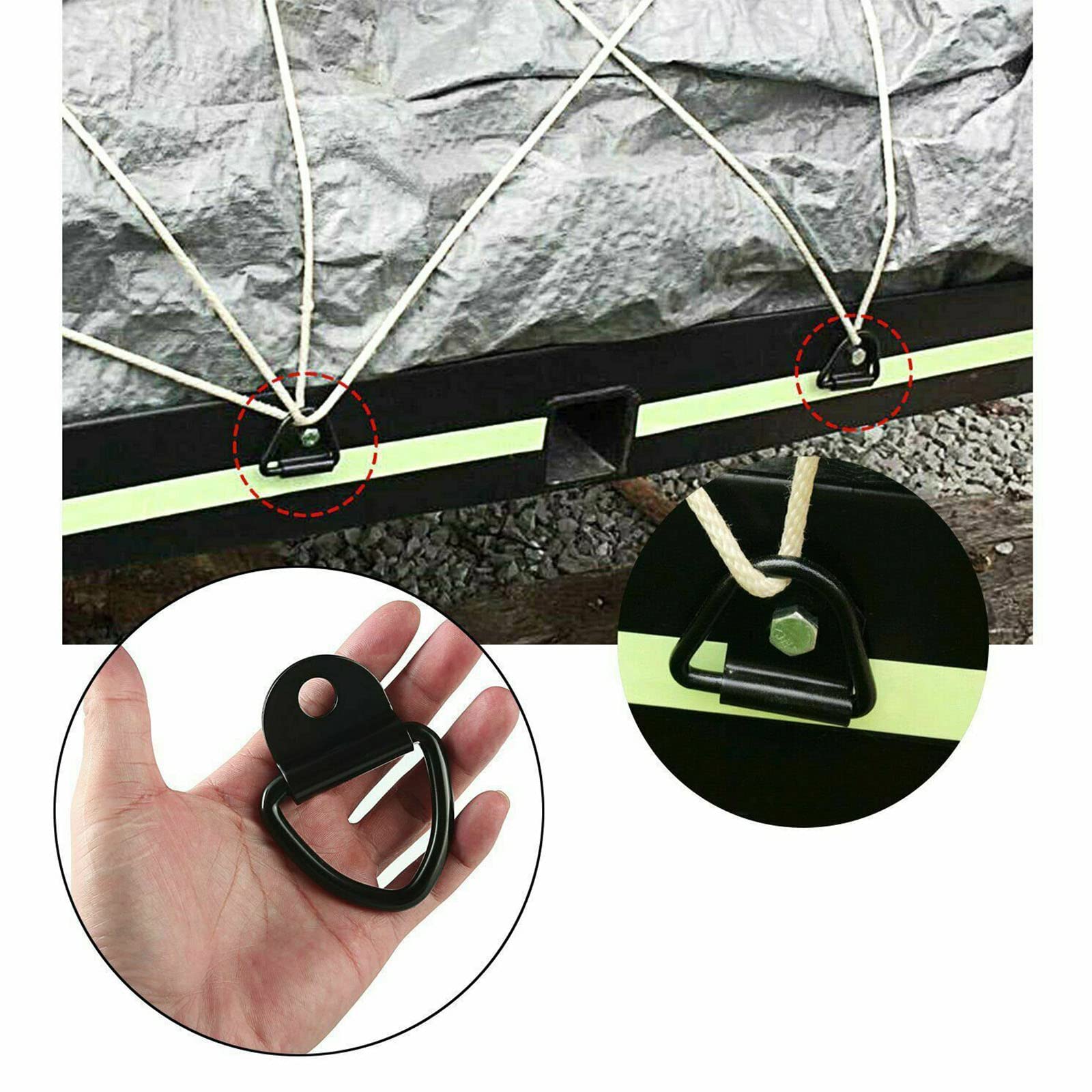 4PCS Cargo Tie Downs Ancore Heavy Duty D Ancoraggio