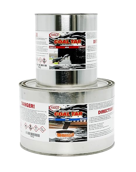 Fasco Epoxies #54 - Coal Tar Epoxy - 3 Quart Kit