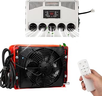 24V truck DC air conditioner split type RV air conditioner, suitable for trucks, RVs, agricultural vehicles, campers, trailers, excavators, vans, etc 24V