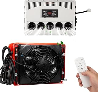12V truck DC air conditioner split type RV air conditioner, suitable for trucks, RVs, agricultural vehicles, campers, trailers, excavators, vans, etc (12V)