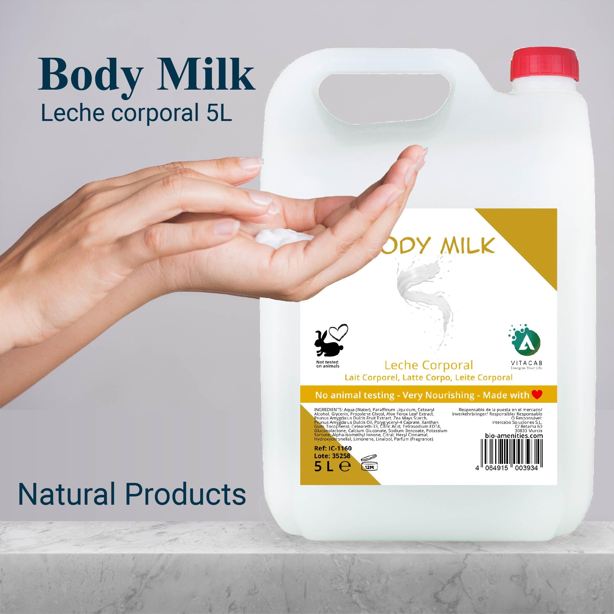Body Milk Feuchtigkeitscreme - 2er-Pack à 5 L - pH-neutrale Körperlotion zur täglichen Pflege, zieht schnell ein, spendet langanhaltende Feuchtigkeit & sorgt für geschmeidige Haut