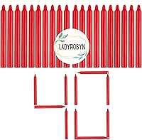 Vista 19 de Juego de 20 velas cónicas de color sólido, velas de cera de parafina sin goteo de 4 pulgadas con mecha de algodón, ideal para bodas, shabat