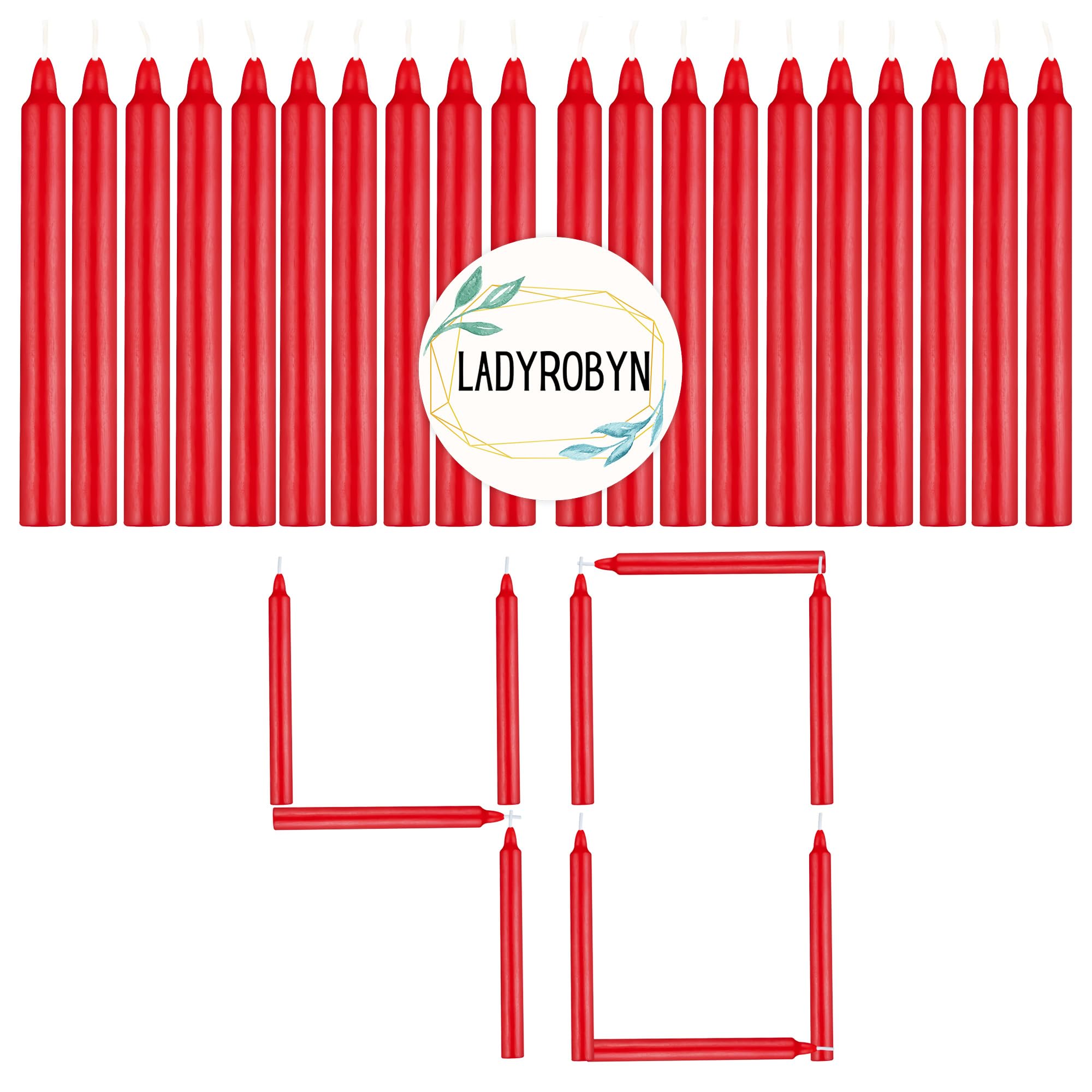 Spell Candles (Set of 40, Red)