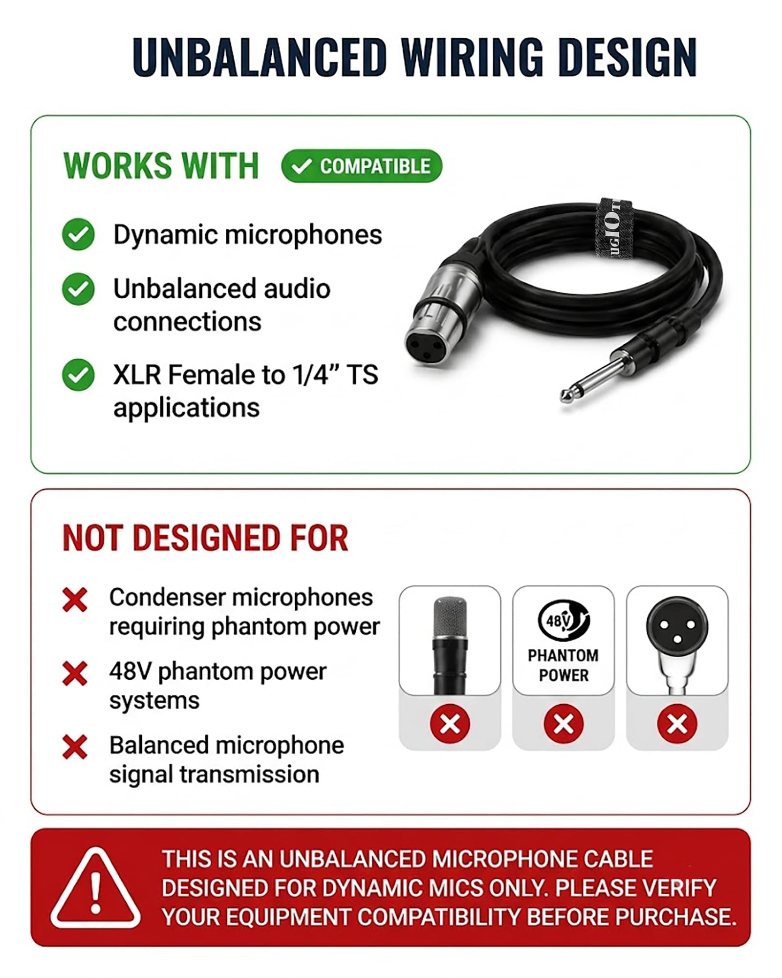 Amazon.co.jp: Augioth XLR メス - 1/4 (6.35mm) TS モノジャック アン