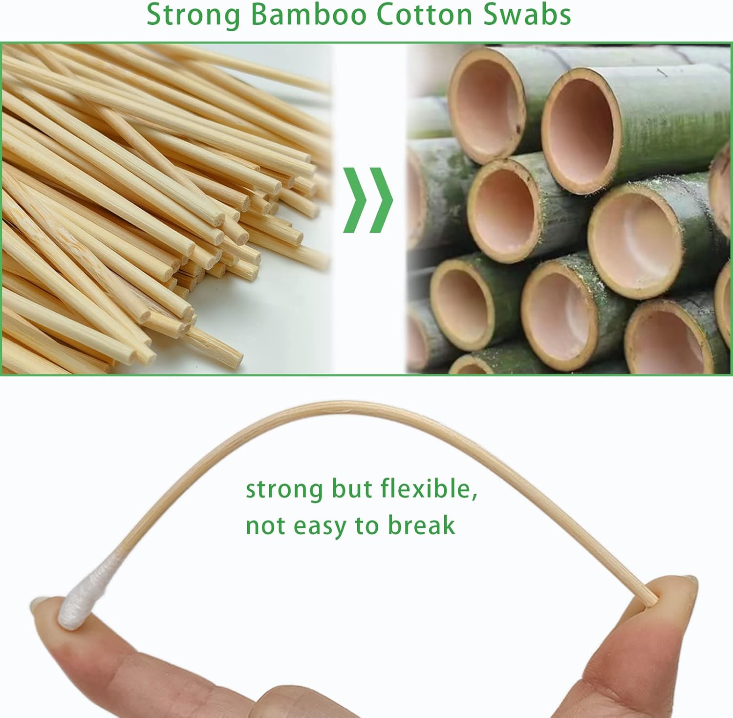 Best 500/1000 Count 6'' Long Round/Pointed Cotton Swabs Durable S... 2026