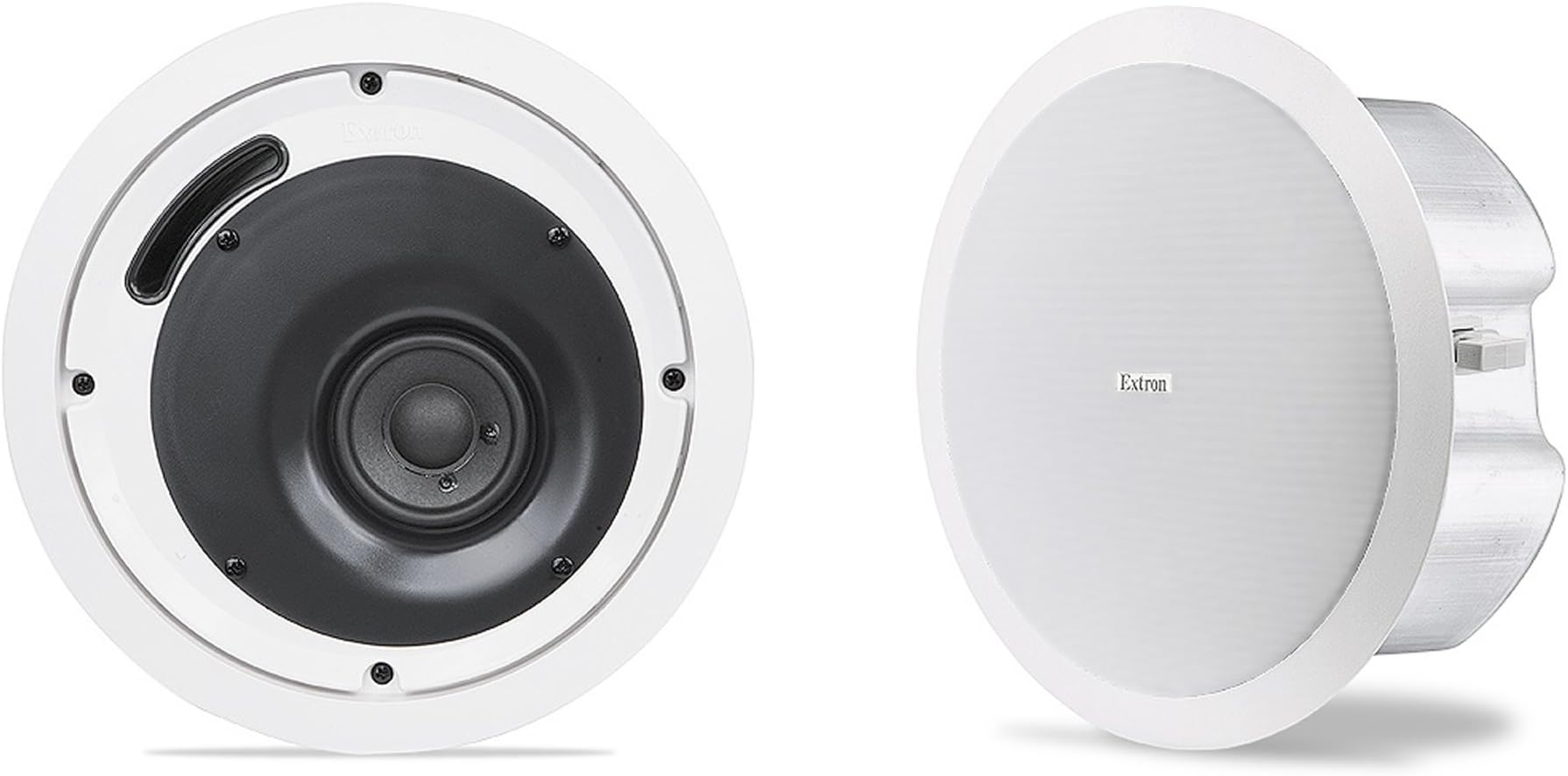 Extron Electronics 42-103-13 Full-Range 8 Ohm Ceiling Speakers With 4" Low Profile Back Can