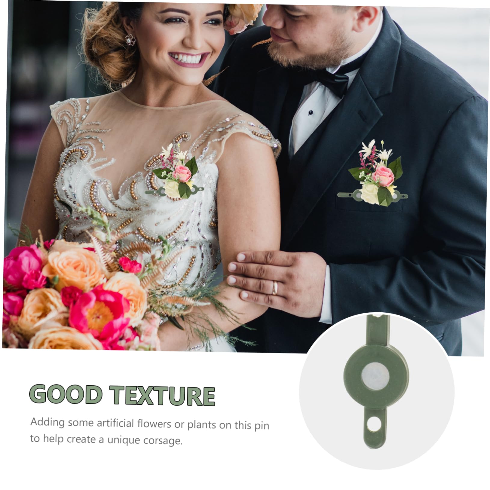 SOIMISS 75paare Pärchen Magnetische Boutonniere Broschen Für Hochzeitsblumen Und Ansteckblumen Stabil Und Tragbar Für Feiern Und Besondere Anlässe