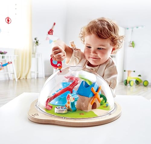 Miniatura 3 de Hape Sunny Valley Adventure Dome  Juguete 3D con laberinto magnético, cúpula de juego para niños con personajes y accesorios