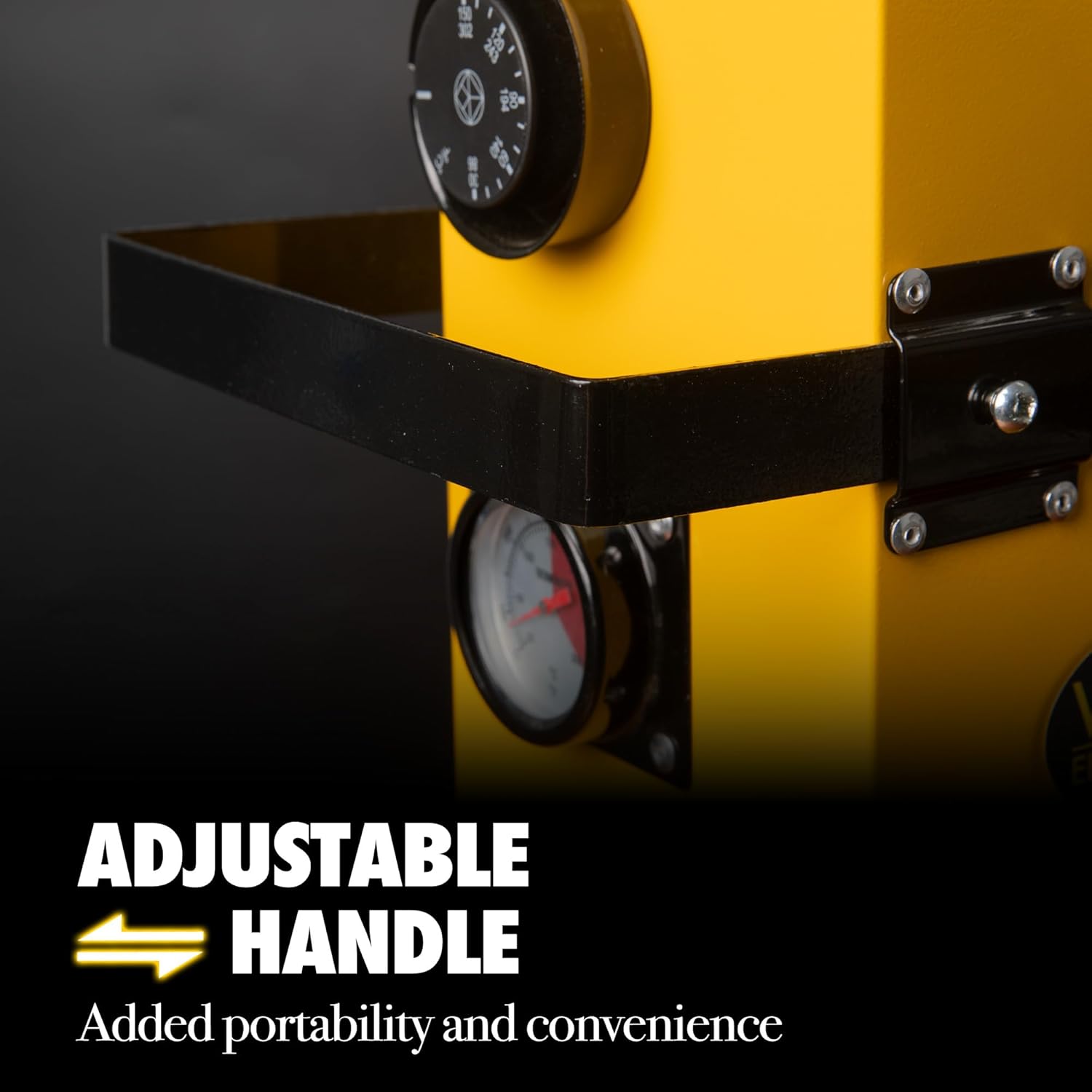 20 Lb Portable Welding Rod Container with Dial Temperature Indication 150°F-300°F, Fits 19 Inch Rods for Low Hydrogen and Stainless Welding Rods (Black Yellow)