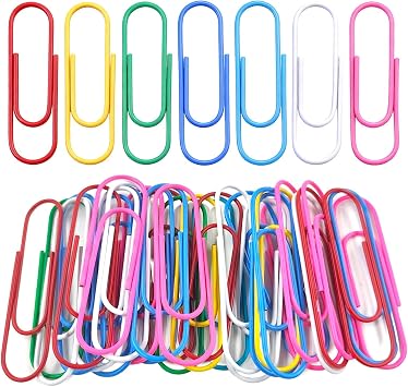 30 Pack Jumbo Paper Clips 4 Inch 10cm Coloured, Vinyl Coated Paperclips, Multicolored Large Mega Paperclips Rustproof Sheet Holders for Organizing Files Documents Home Office School Supplies