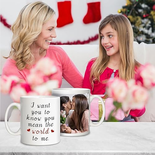 Miniatura 4 de Taza personalizada con texto de logotipo de imagen, taza de café personalizada, regalos de cumpleaños personalizados para mamá, mujeres, hombres,
