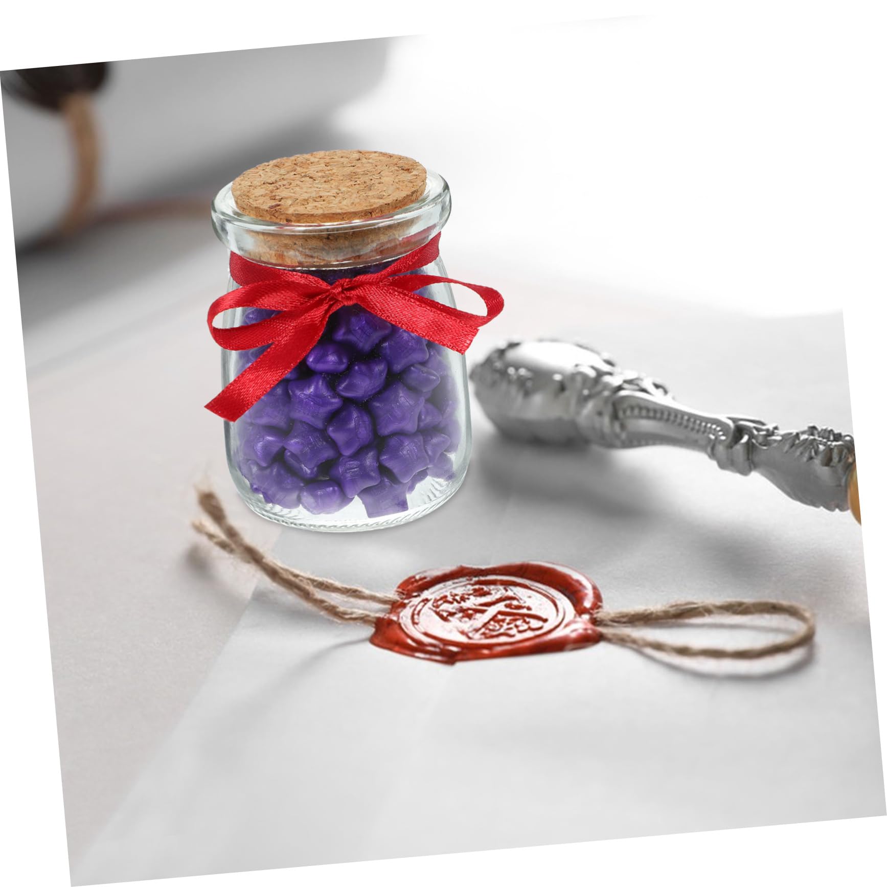 NUOBESTY 360pièces Bouteille Perles De Cire à Cacheter Étoiles Vintage pour Invitations Et