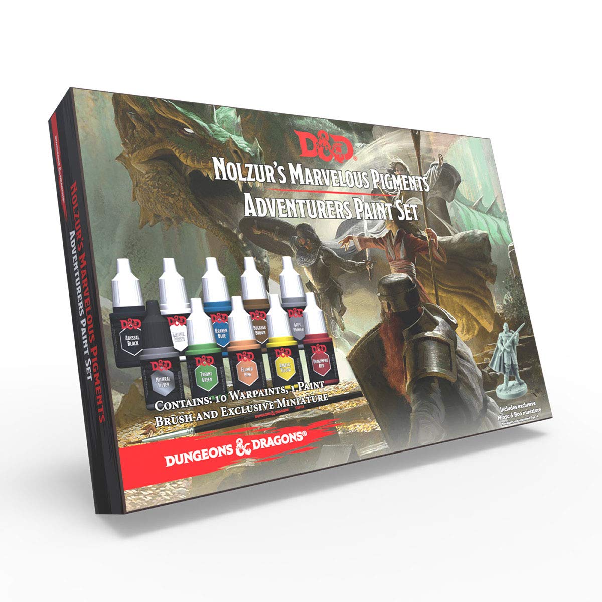 The Army Painter | Dungeons & Dragons Nolzur’s Marvelous Pigments |Adventurers Paint Set |10 Acrylic Paints and 1Starter Brush for Roleplaying,Tabletop Boardgame,Wargame Hobby Miniature Model Painting