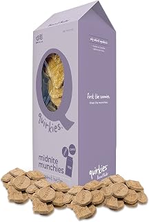 Quirkies Natural Dog Treats - Fun Dog Training Treats (Midnite Munchies, 12 oz)