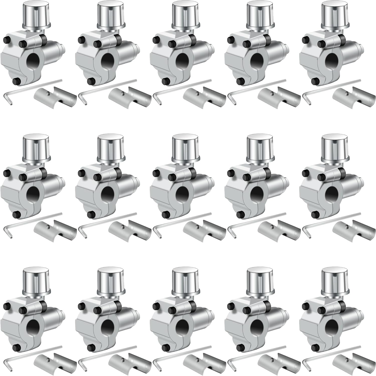 15 Pcs Bullet Piercing Valve BPV-31 Valve Kits Refrigerant Can Tap Valve Compatible Adjustable Valve 1/4 5/16 3/8 Inch Replacement for BPV31D, AP4502525, GPV14, GPV31, GPV38, GPV56, MPV31
