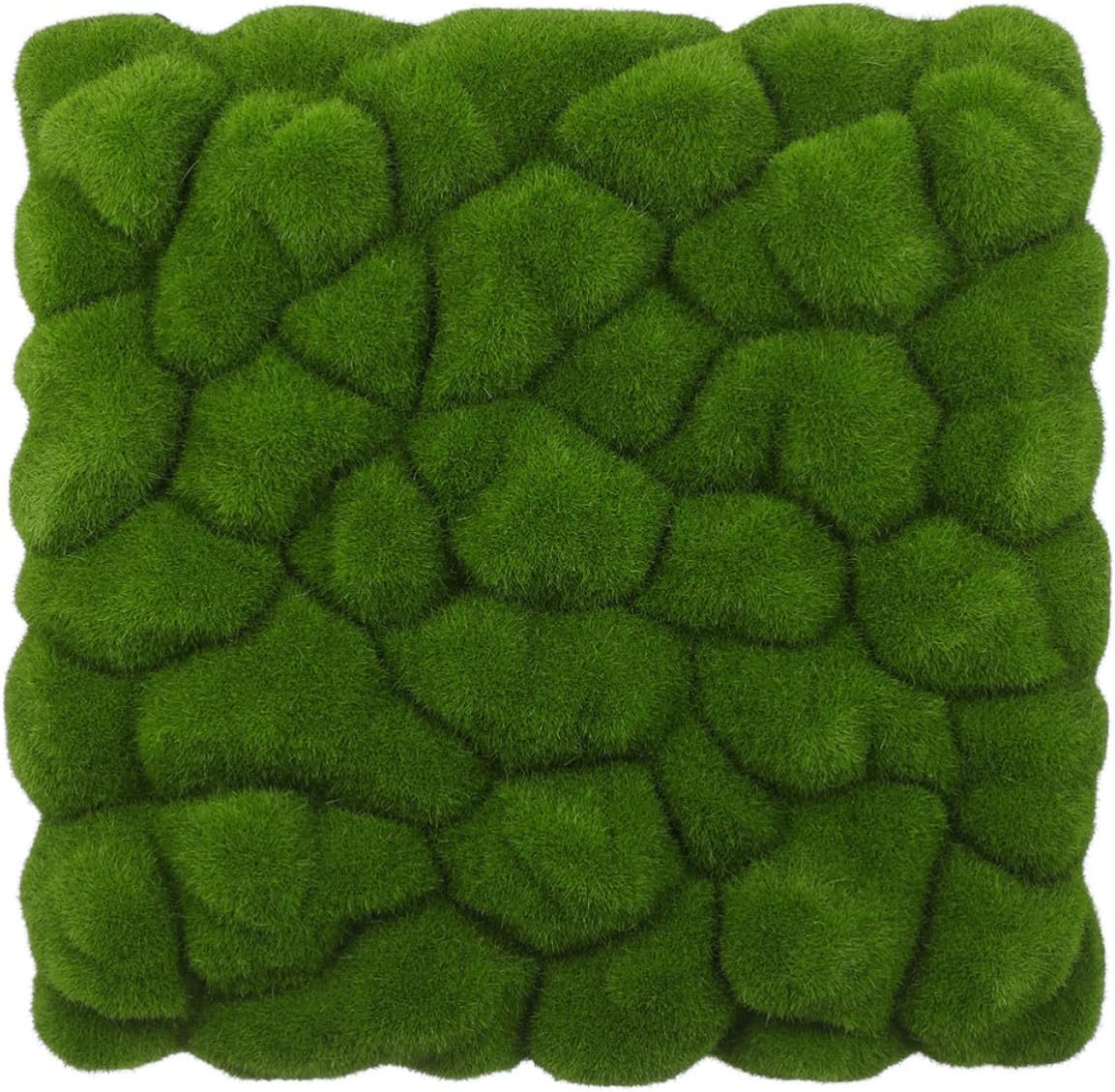 VOSAREA Artificial Moss Sheet Green Flocking Tile for Indoor Wall Decor