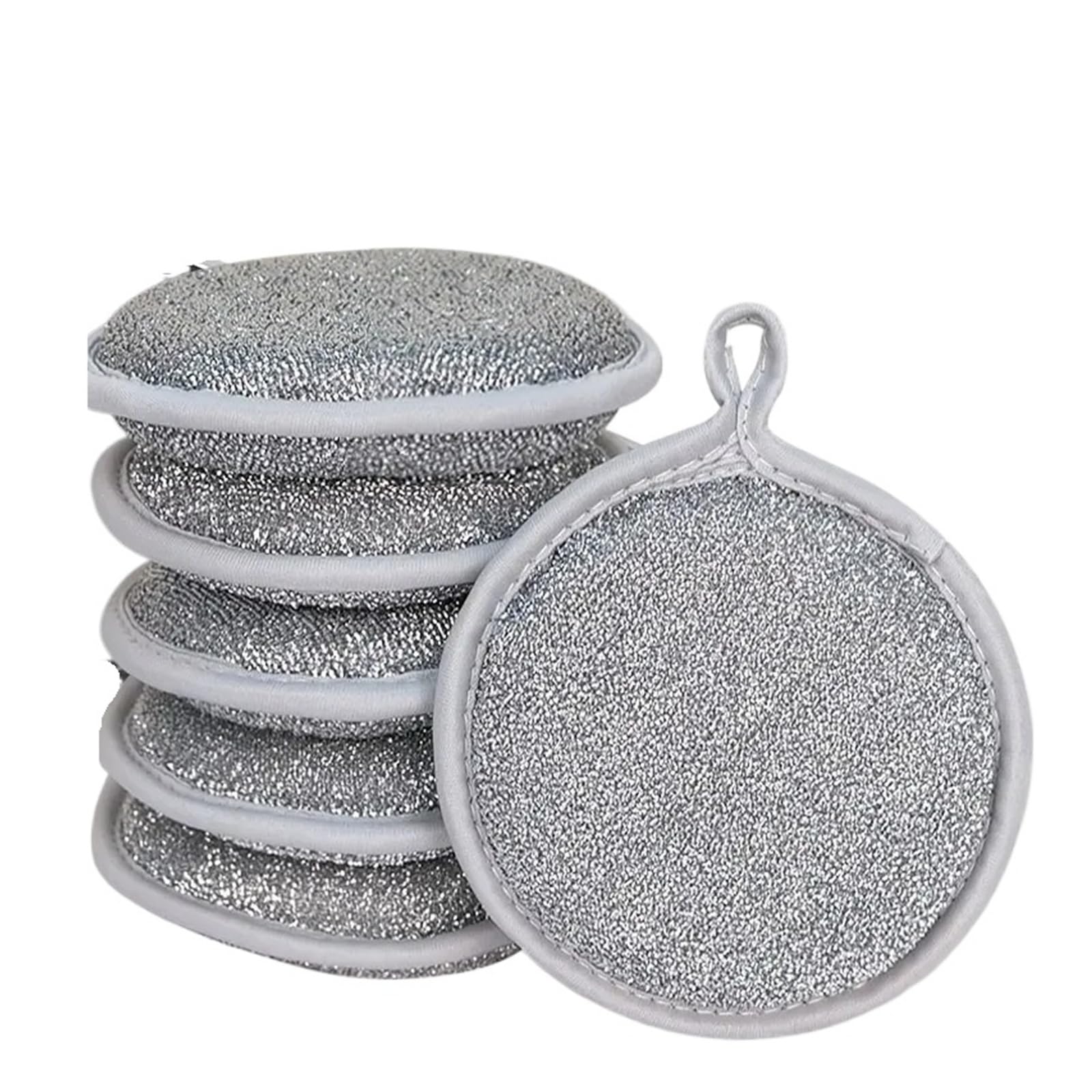 Esponjas de alambre plateado for lavavajillas, reutilizables, doble cara, for limpieza sartenes y utensilios cocina, 10 o 30 unidades(30pcs)