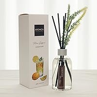 Vista 7 de Aronica Ambientador aromático con aroma a limón, difusor de varillas para apartamento, ambientador de habitación con infusión de limón, aroma