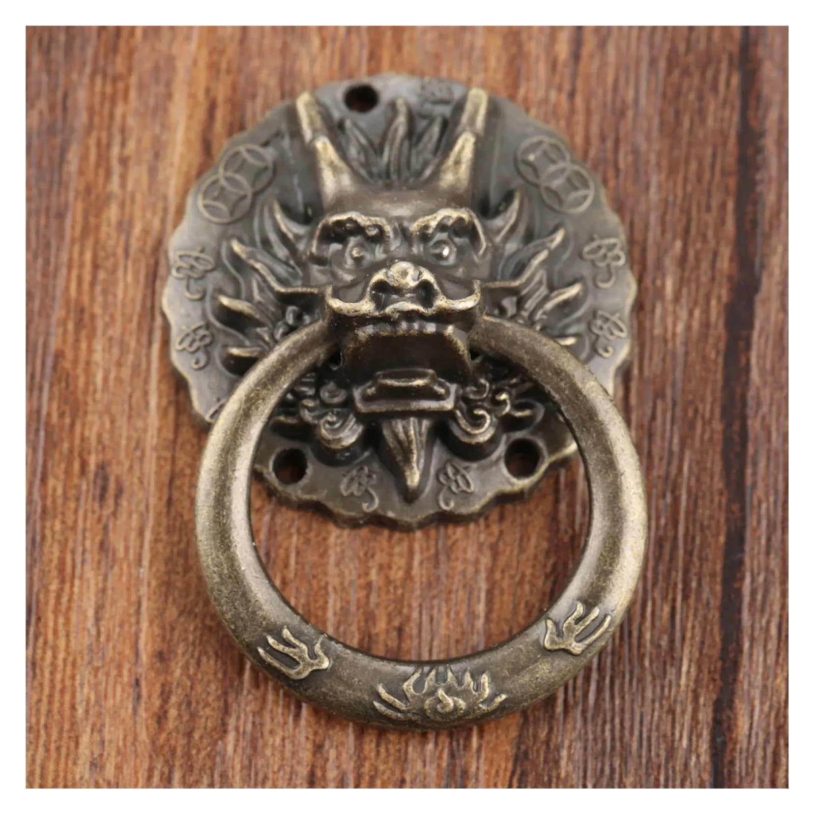 Maniglie per mobili da cucina Maniglie vintage in bronzo antico con testa di drago, 10 pezzi
