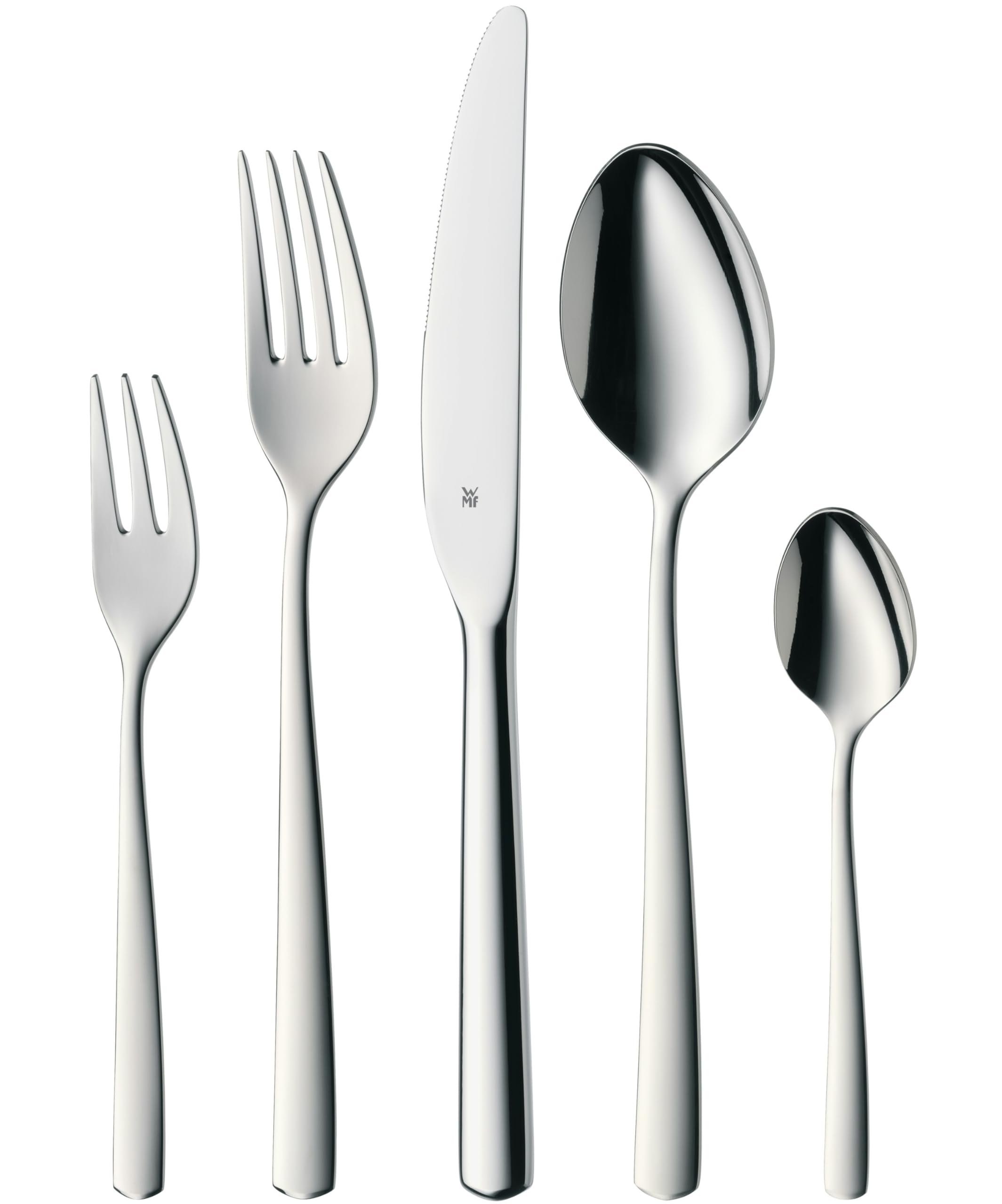 WMF Boston Cromargan Cutlery Set for 12 People, Silver, 60-Piece