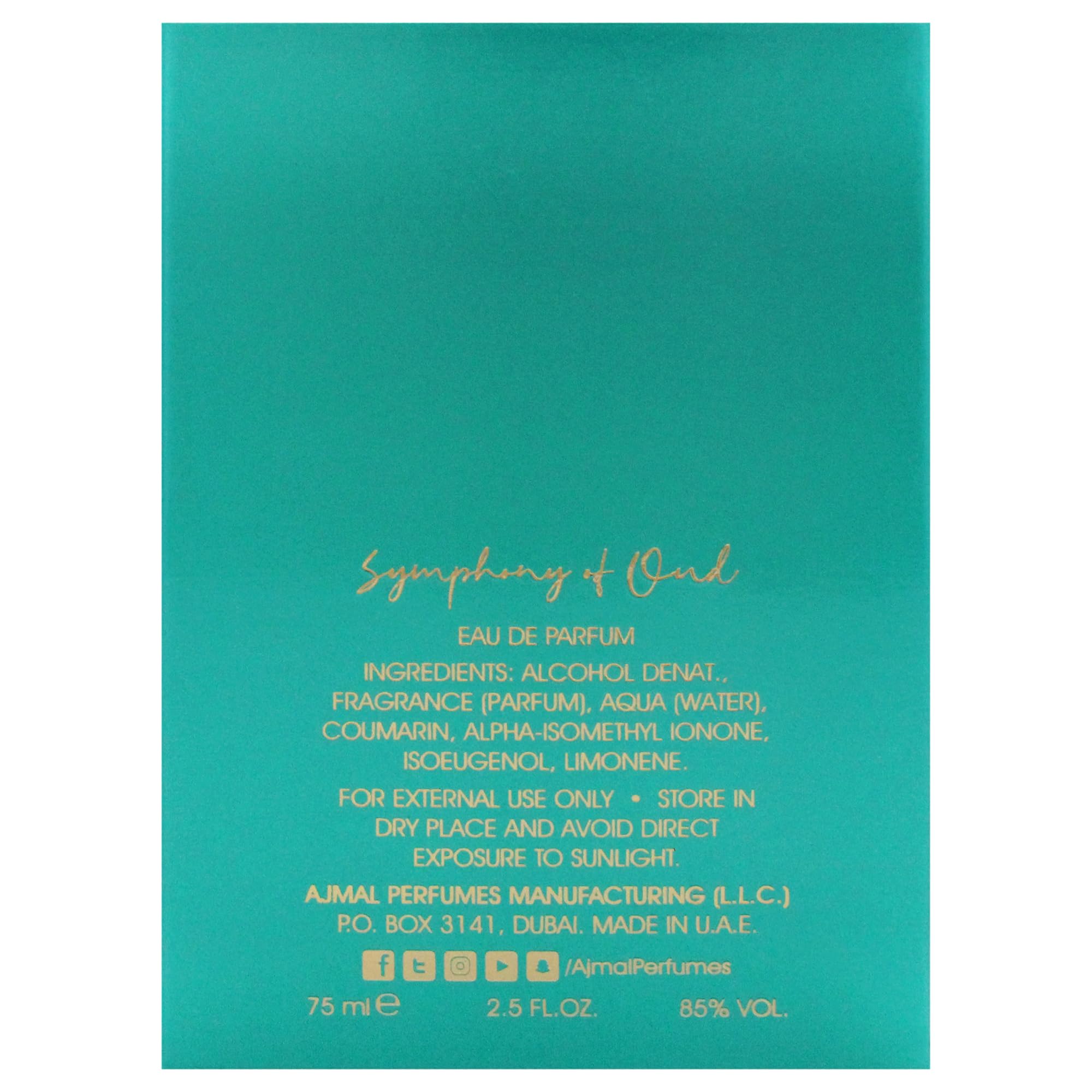 Symphony Of Oud by Ajmal for Uni Eau de Parfum Spray