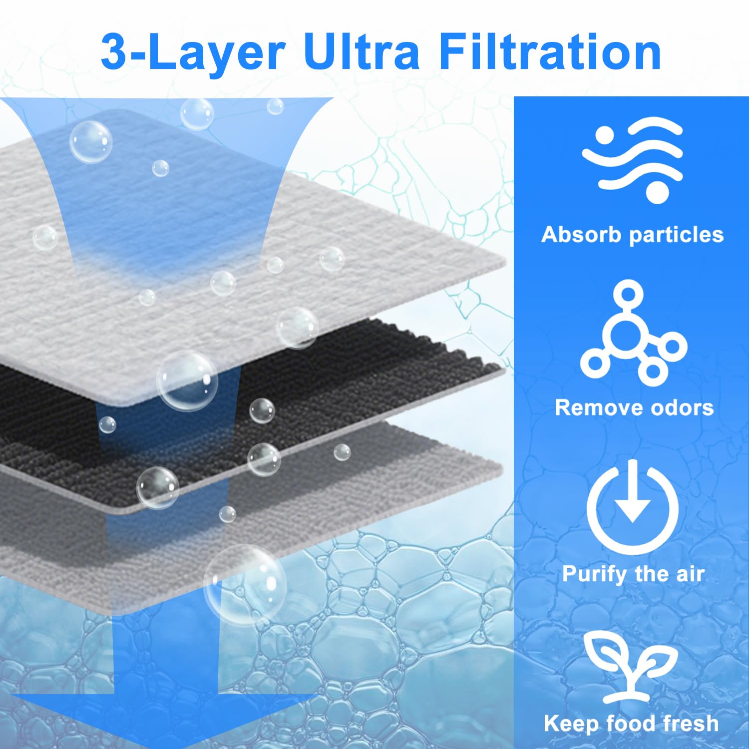 Refrigerator Air Filter Replacement - Langsum -3