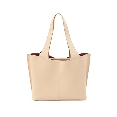 HOBO Vida Tote Tote Handbags Almond/Coconut Shell, Leather