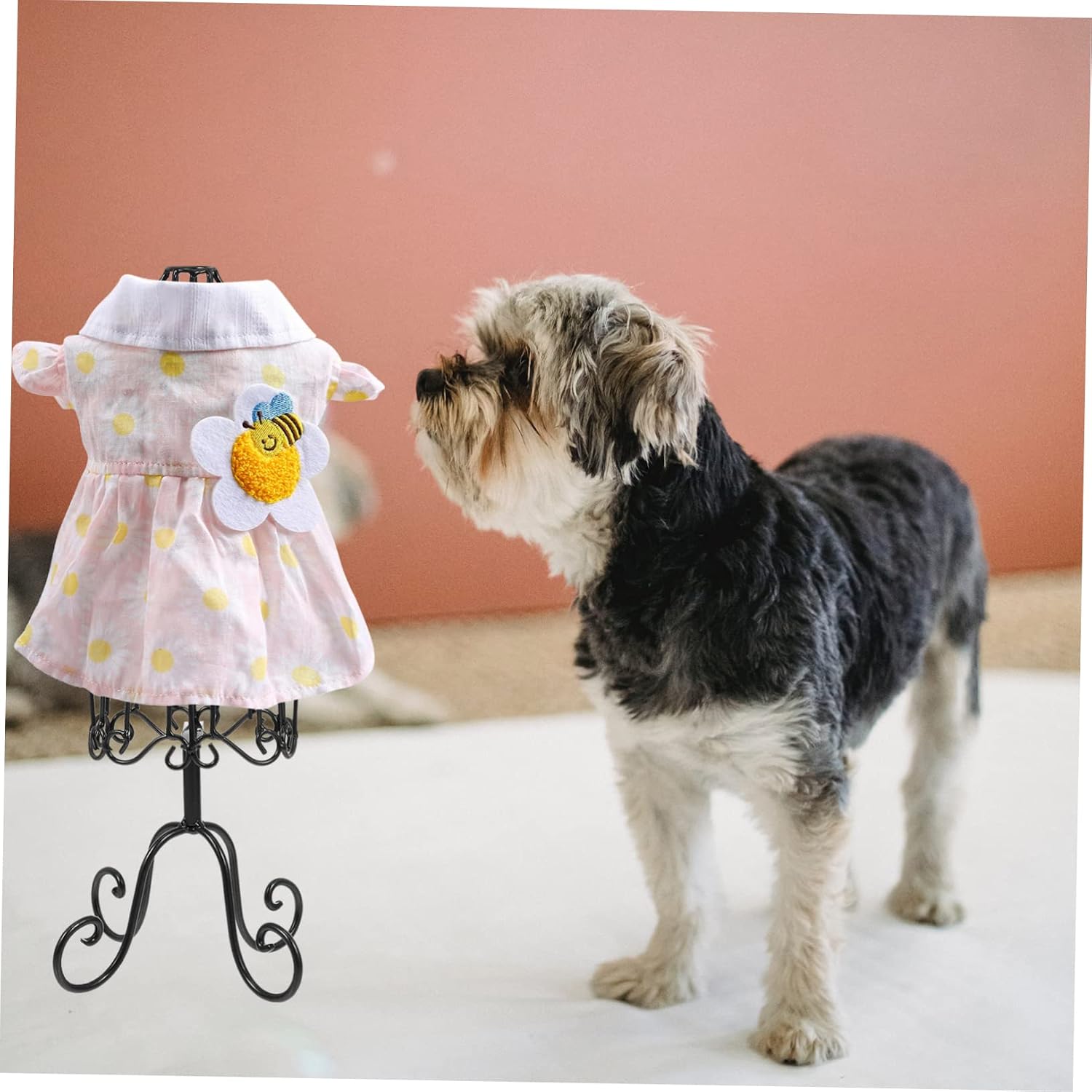 Milisten Pet Clothes Display Rack Iron Mannequin Torso for Dog and Cat Clothing Wrinkle Clothes Holder and Showcase for Pet Apparel image 3