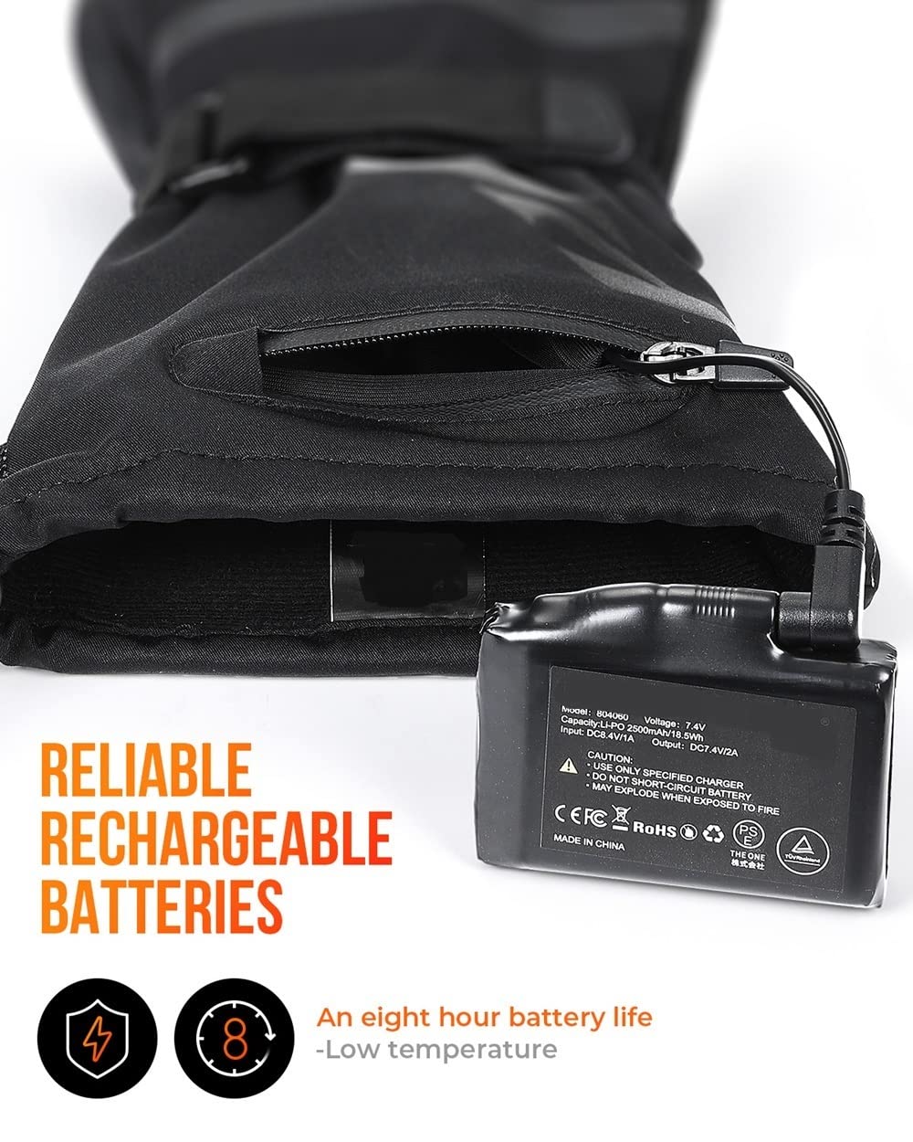 Guanti riscaldati elettricamente USB Guanti da riscaldamento elettrico touch -cle touchcycle Guanti termici ricaricabili USB Guanti da ciclismo batteria in mountain bike inverno