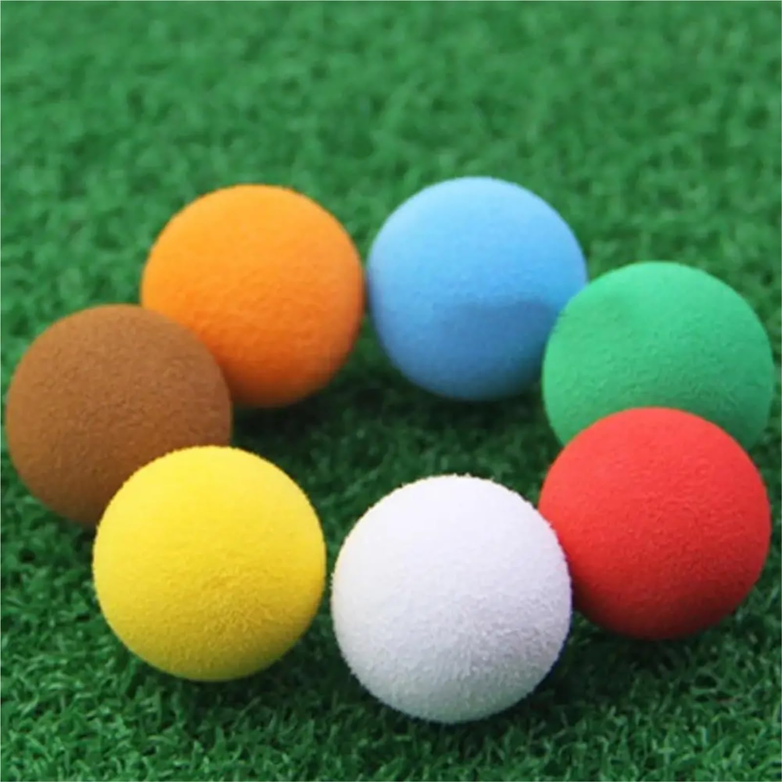 Golf-Schaumstoffball, Schaumstoff-Golfbälle Mehrfarbig 2,15 cm 40 STK