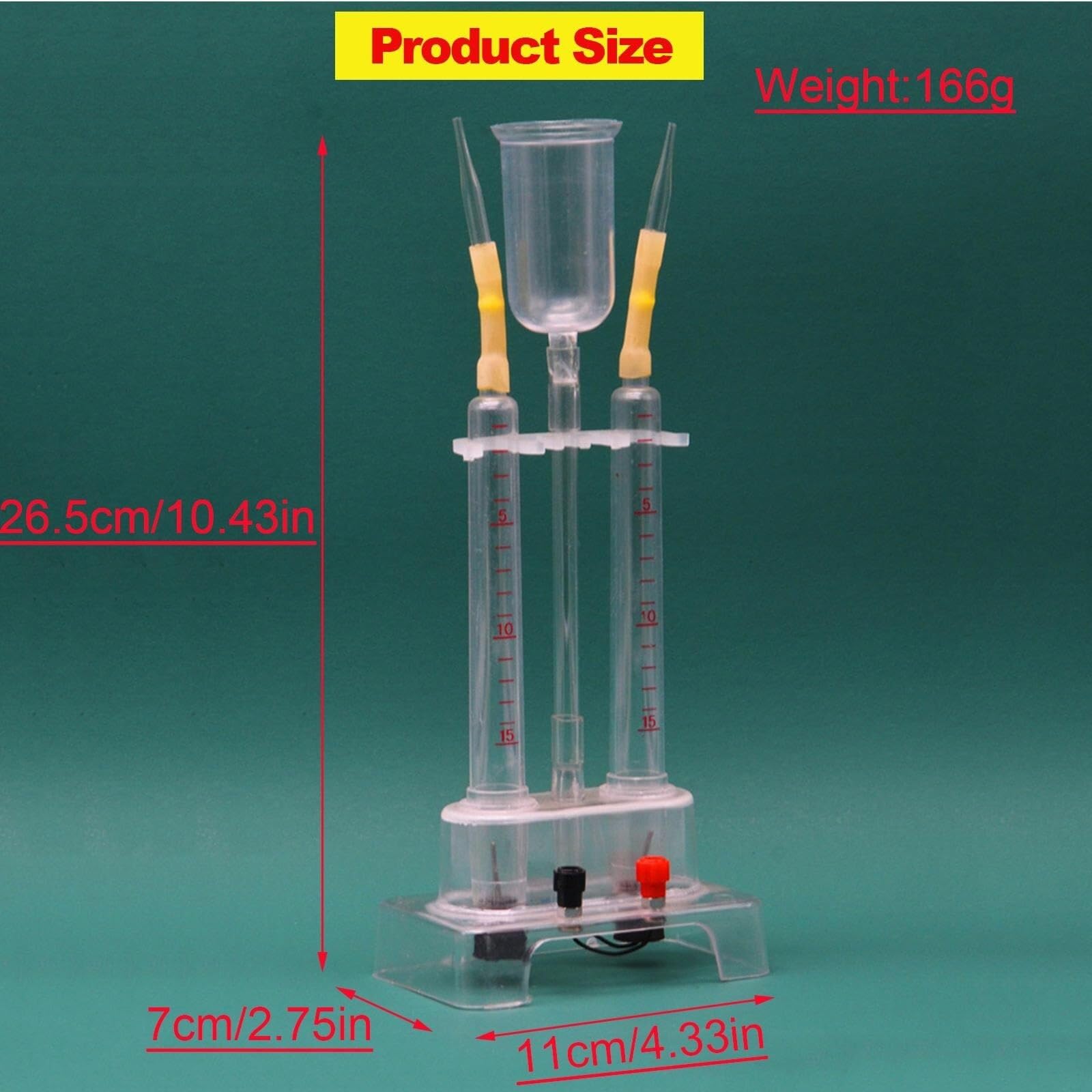 Ionizzazione dell'acqua Decomposizione Elettrolisi Dimostratore dell'acqua Attrezzatura for esperimenti chimici Ionizzatore Sperimentatore for elettrolisi dell'acqua Dispositivo for elettrolisi