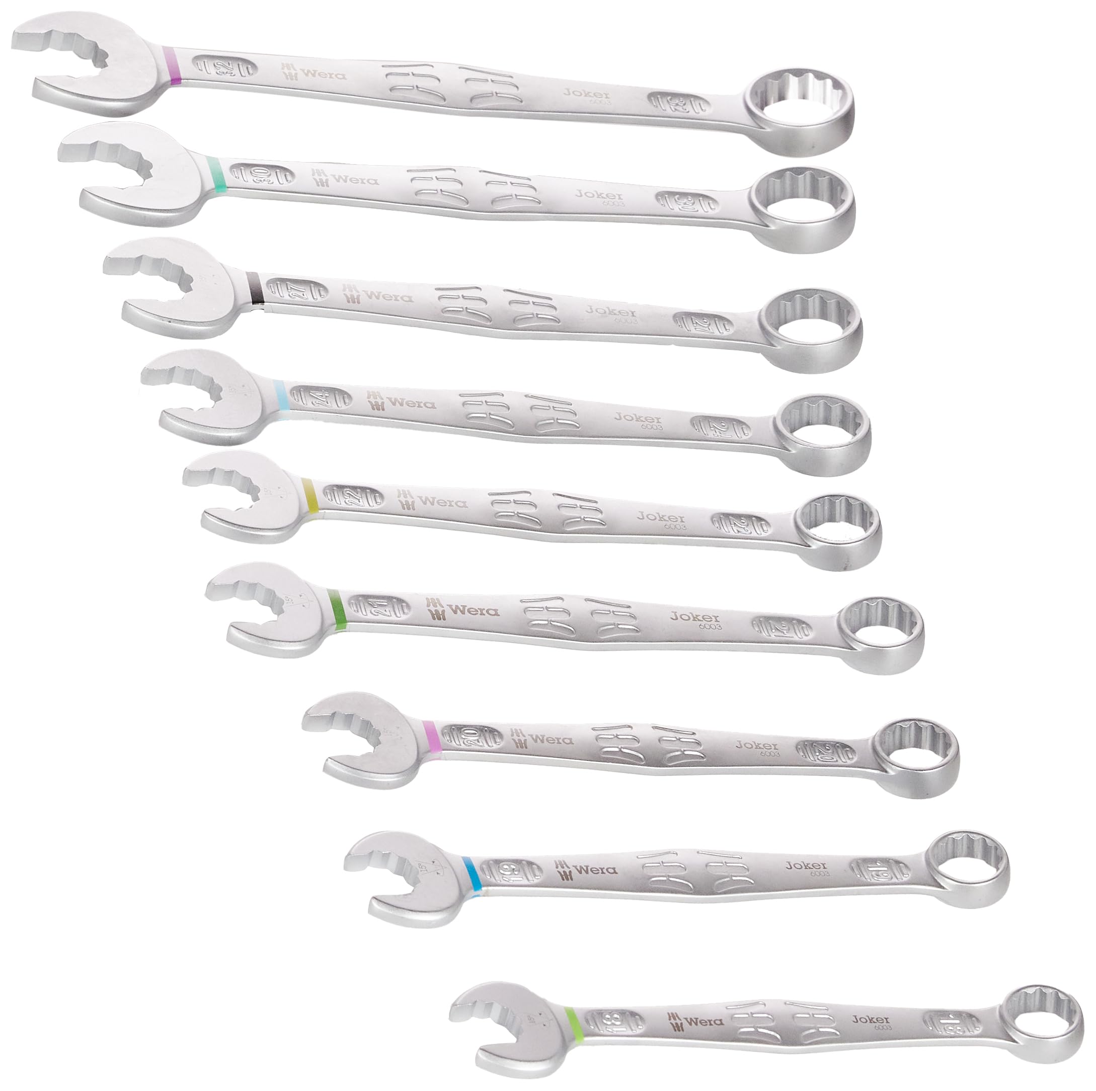 Wera 05020232001 6003 Joker 22 Set 1, Assortimento di chiave a forchetta e chiave poligonale, metrico, 22 pezzi