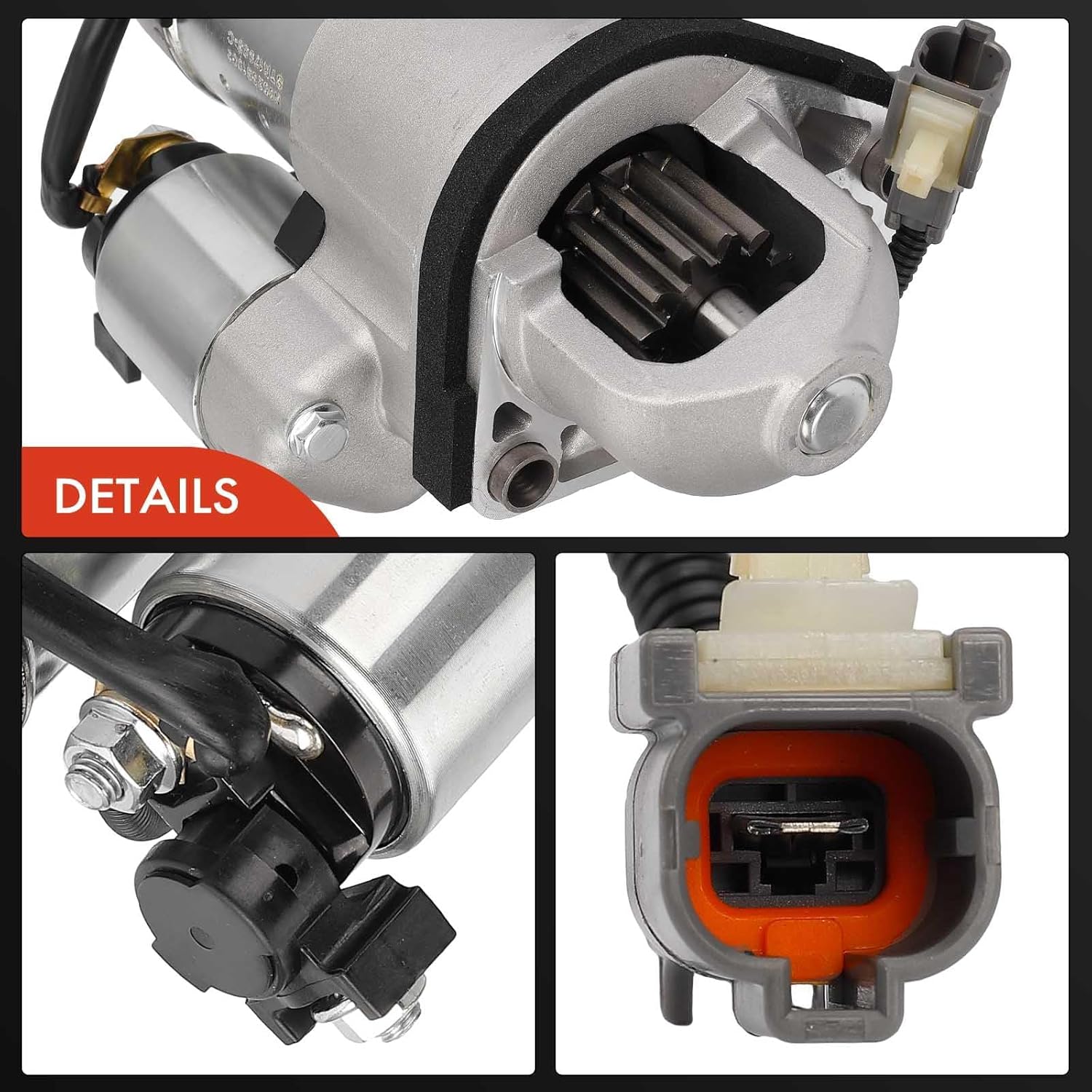 A-Premium Starter Motor Compatible with Nissan 350Z 2007 2008 2009 3.5L, 12V 1.4KW 12-Teeth Clockwise, Replace# 2330MEV10BRW, HST114928A