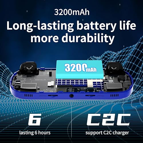 Miniatura 7 de RG40XX H - Consola de juegos portátil retro, RG40XXH de 4.0 pulgadas, pantalla IPS Linux, sistema Linux integrado 64G TF tarjeta 5488 juegos,