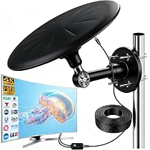 TV Antenna Outdoor, Omni Directional Receive Digital HD Signal,White