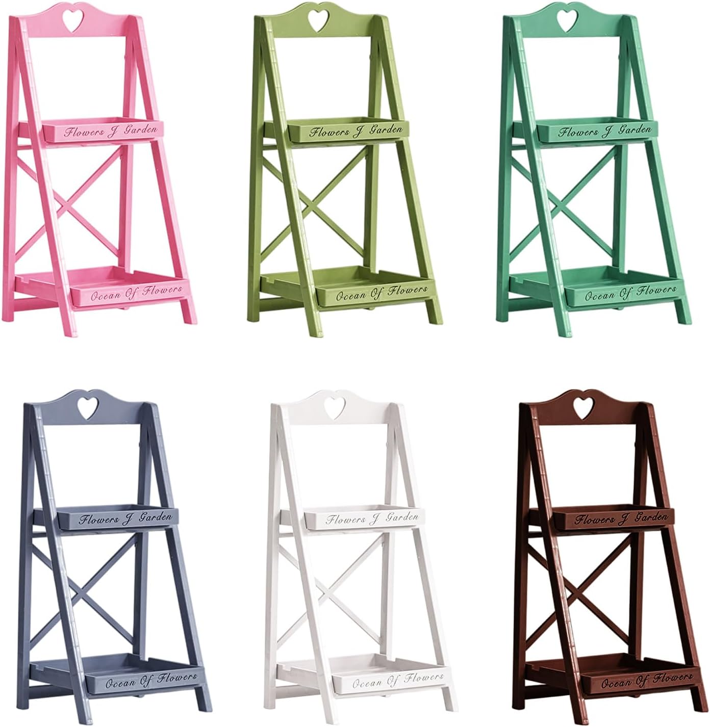 Modern Multi Layer Plant Display Stand Folding Plant Stand Floor Standing Storage Shelf for Home and Office Decors Office Bookshelf