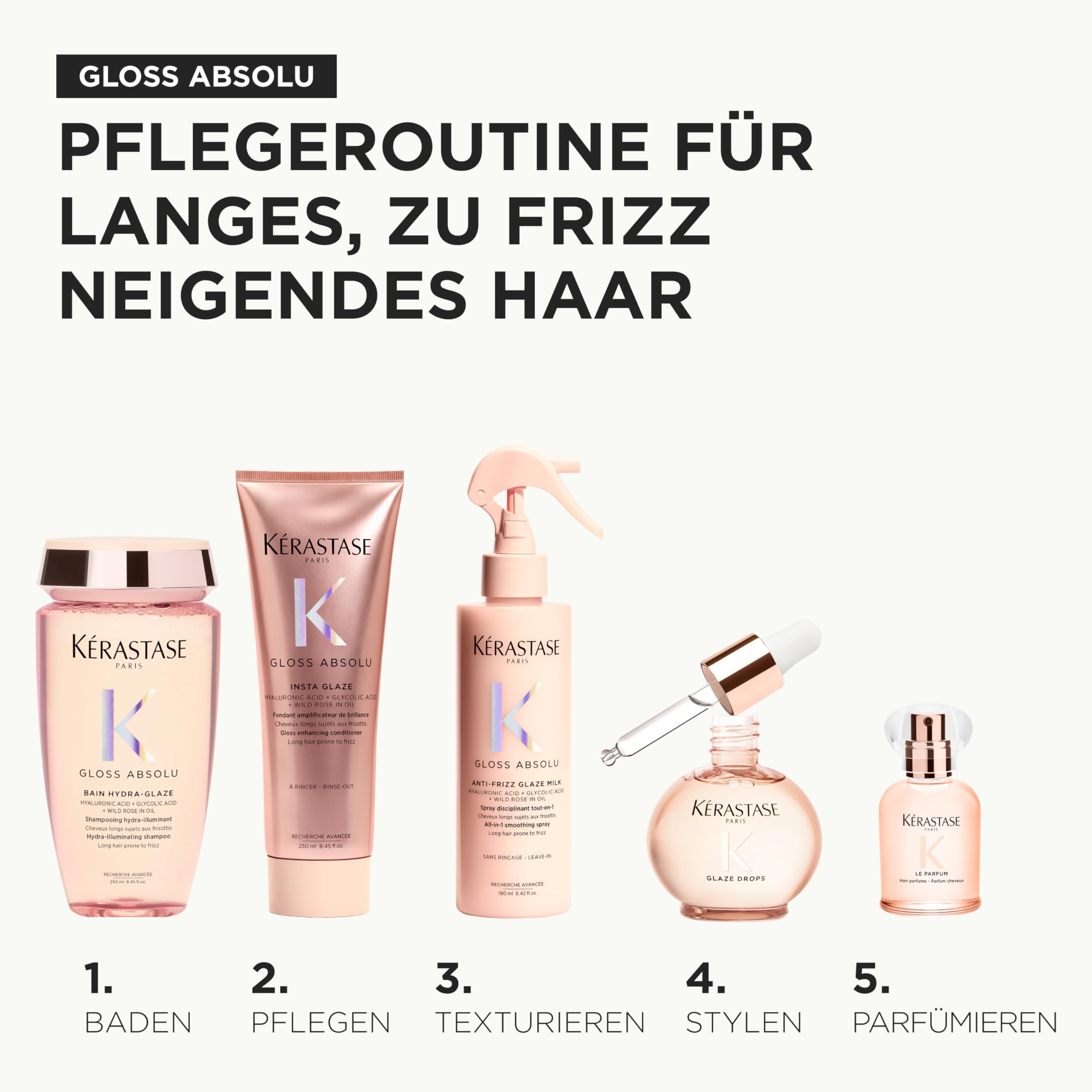 Kérastase Gloss Absolu Le Parfum, Haarparfum mit blumiger Signatur für alle Haartypen, Verleiht dem Haar ultimativen Glanz und Feuchtigkeit, Für ein Frischegefühl von morgens bis abends, 30ml