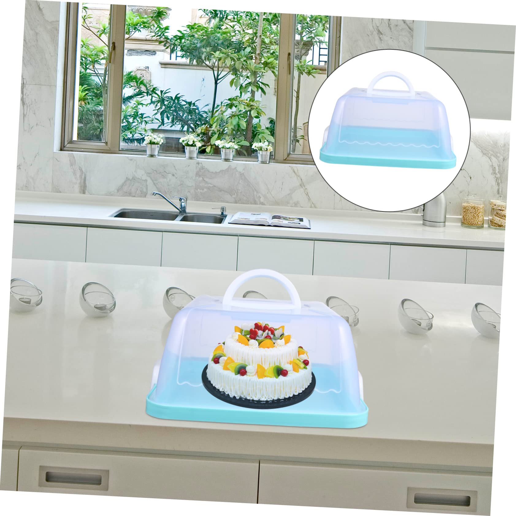 Alipis 1Pc Cake Storage Box Food Preservation Box for Cakes Transparent Dessert Carrier for Birthday Parties and Muffin