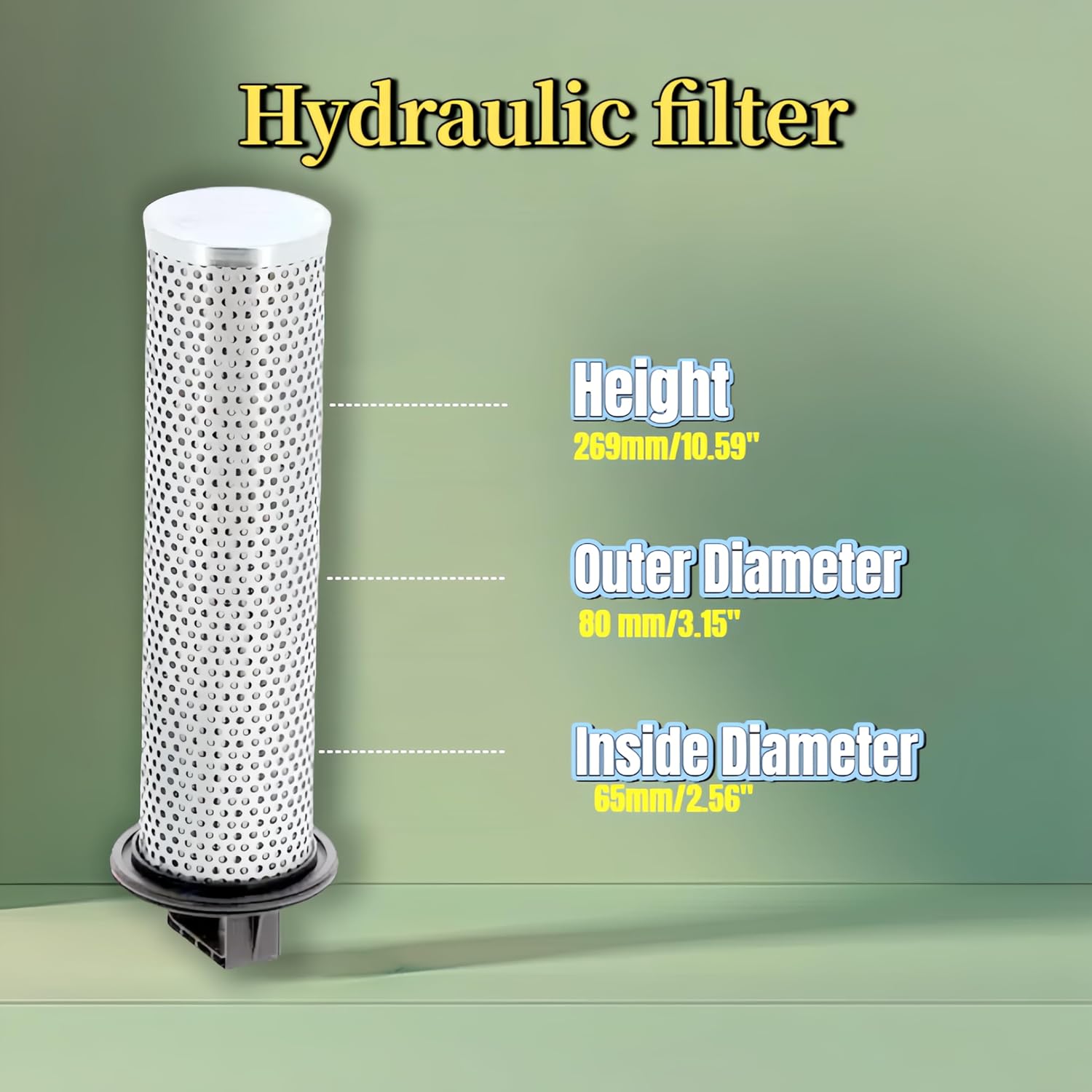 5003650368 Hydraulic Oil Filter Compatible with JCB 516-40 Dynapac CC102 CC122 CC142 Mustang AL306 Bomag BF200Gehl ALT750 Bobcat AL275 MACCORMICK GX40T3GX45 GX50