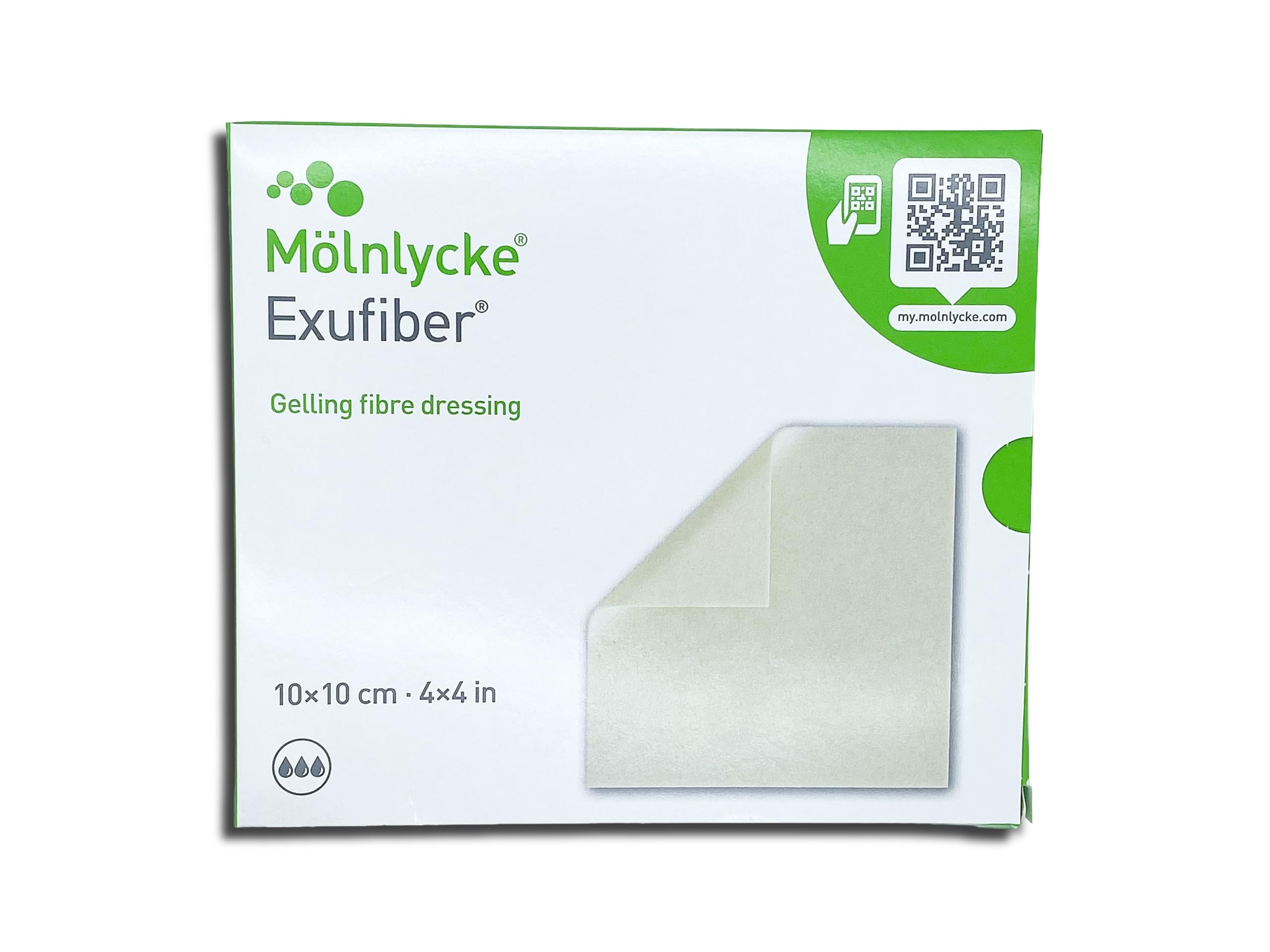 10x10cm, Gel-Faserverband, 10-pack
