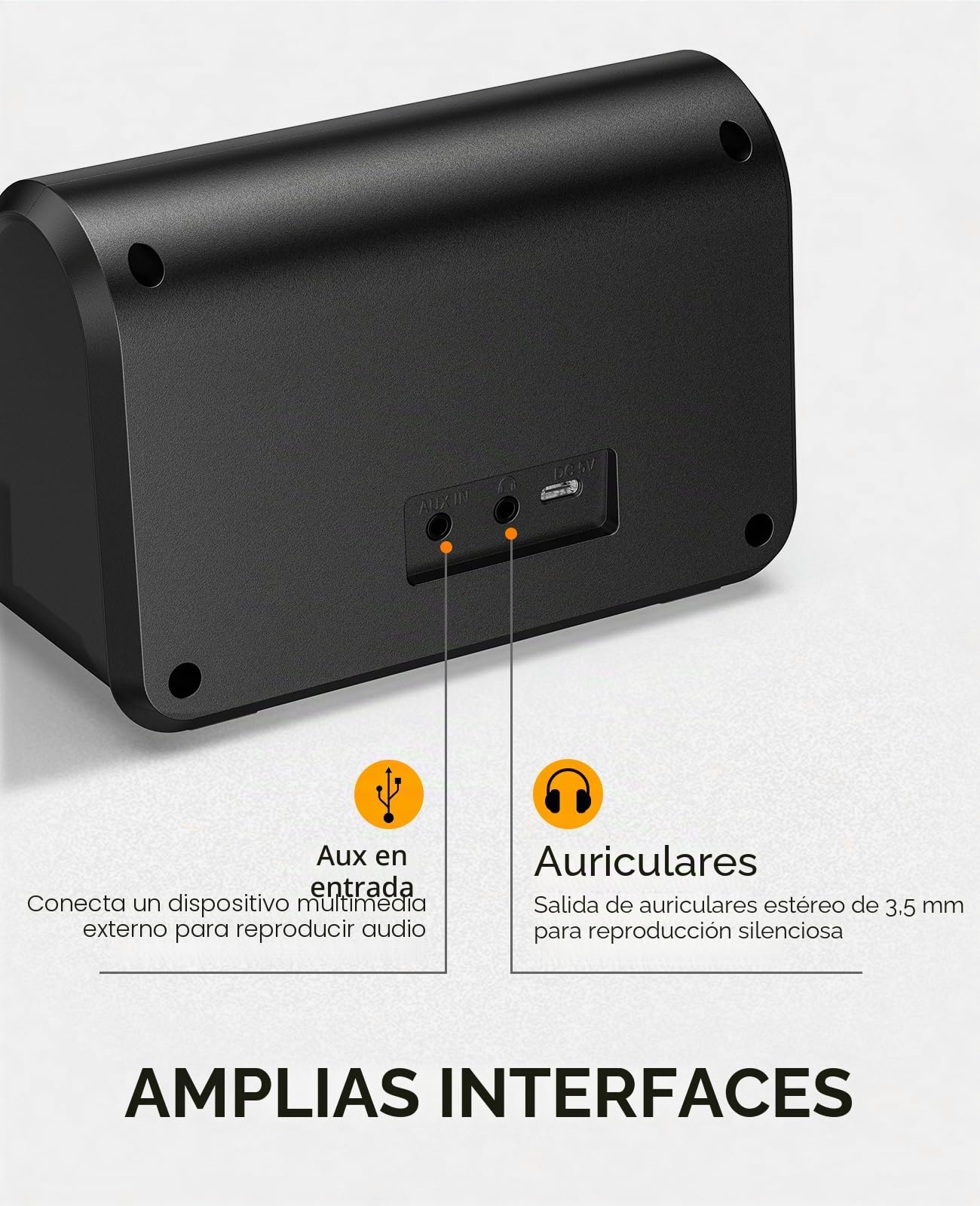 Mini amplificador para guitarra, LEKATO 10 W, amplificador para guitarra eléctrica portátil con canal Clean & Overdrive, reverberación y conectividad Bluetooth
