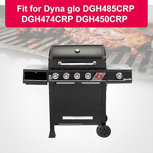 Miniatura 2 de Uniflasy Piezas de repuesto para parrilla Dyna-Glo DGH474CRP, DGH485CRP, kit de piezas de parrilla para parrilla Dyna-Glo 345, paquete de 5 placas