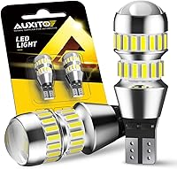 AUXITO 912 921 LED Reverse Backup Light Bulbs, 42-SMD 6000K White 400% Brighter, Non-Polarity Plug & Play, Pack of 2
